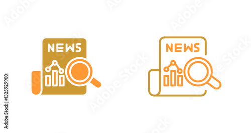 News Analysis Icon Design