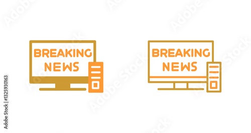 Breaking Story Icon Design