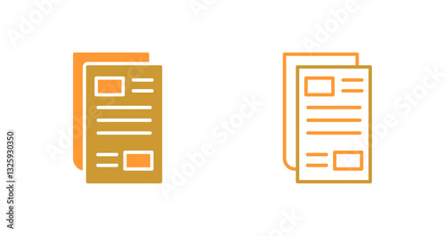 Newspaper Icon Design