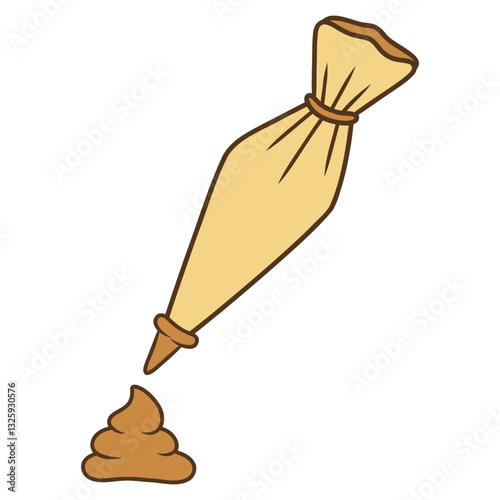 pastry bag vector illustration