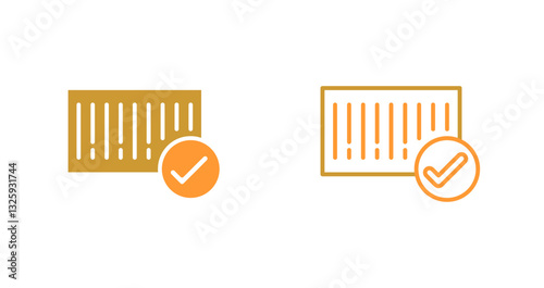 Barcode Check-in Icon Design