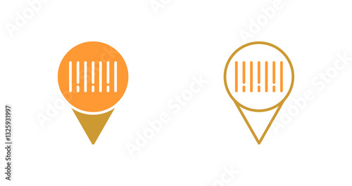 Barcode Location Icon Design