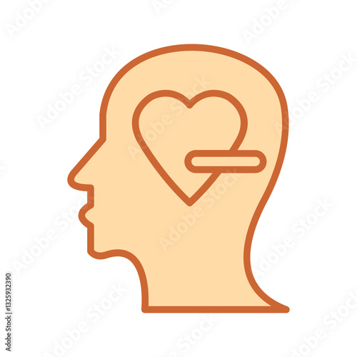 Negative Love Vector Icon