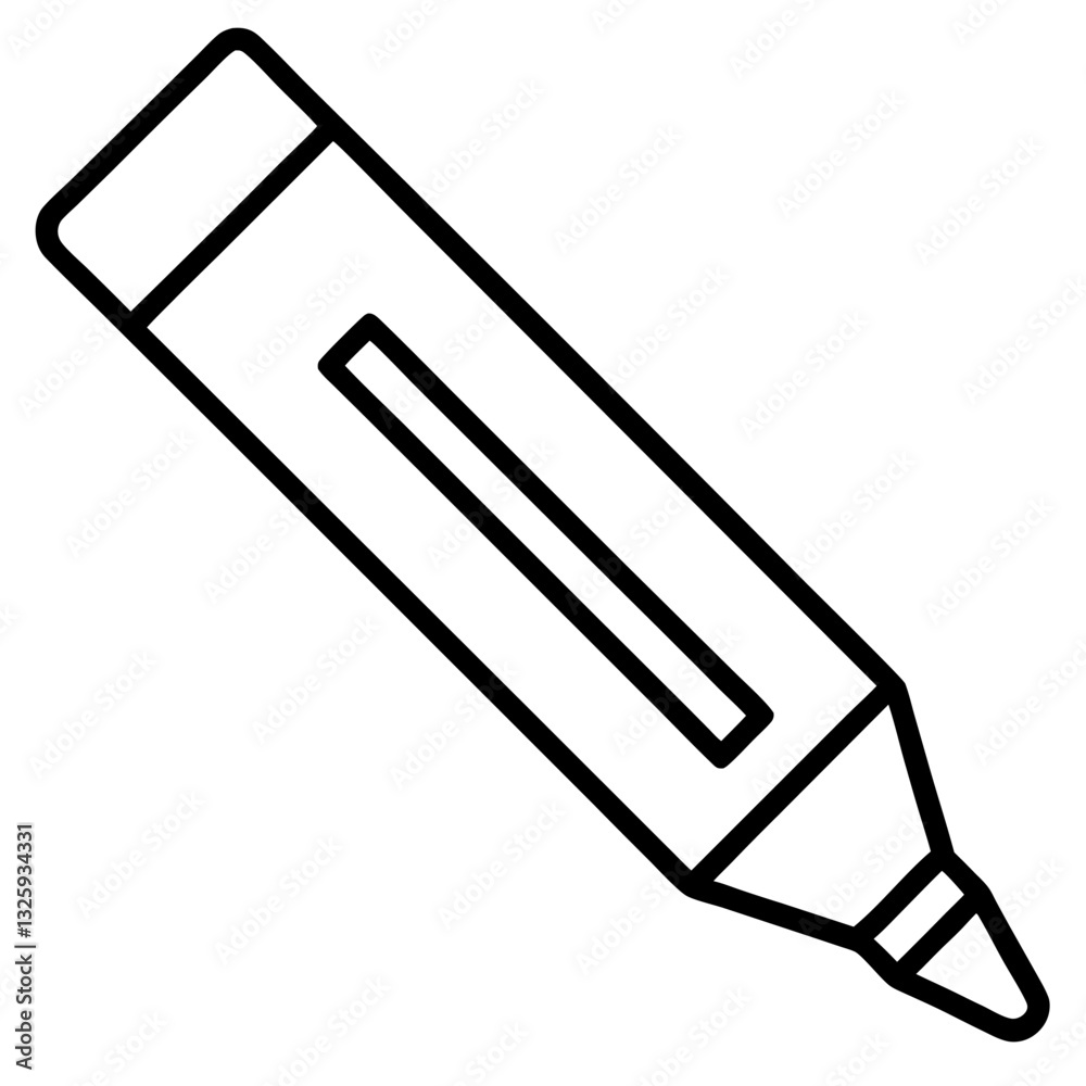 marker pen vector illustration