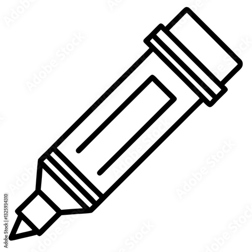 marker pen vector illustration