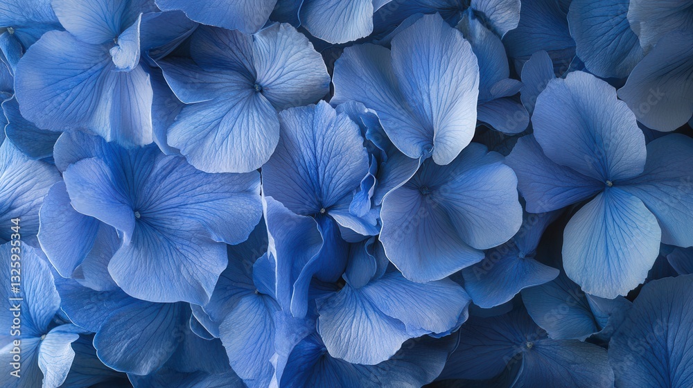 custom made wallpaper toronto digitalVibrant blue hydrangea petals creating a lush floral texture background