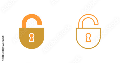 Open Lock Icon Design