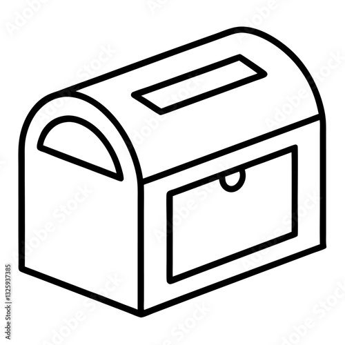 mailbox on white background