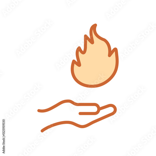 Hand warmers Vector Icon