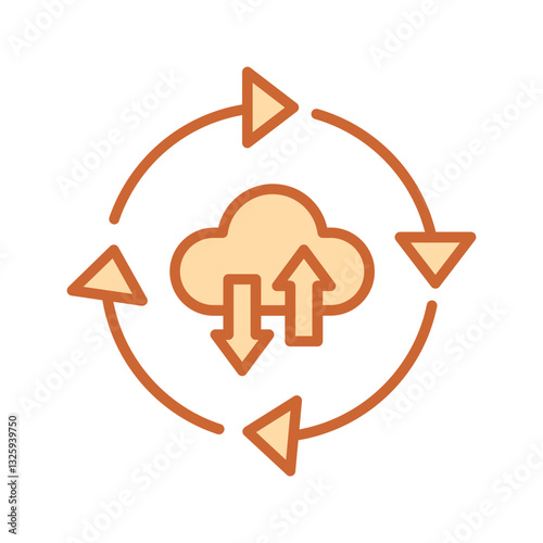 Continuous Deployment Vector Icon