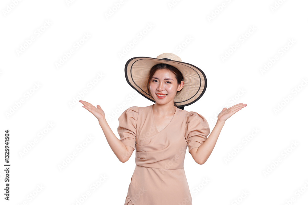 Asian woman traveling image isolated,cut out Asian woman traveling image isolated,cut out