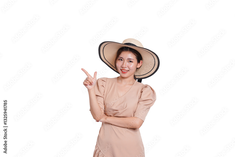 Asian woman traveling image isolated,cut out Asian woman traveling image isolated,cut out