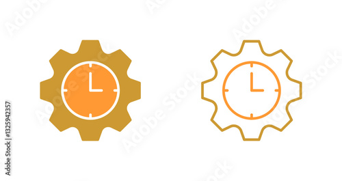 Time Allocation Icon Design