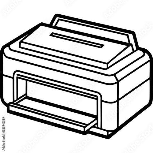 printer icon vector illustration