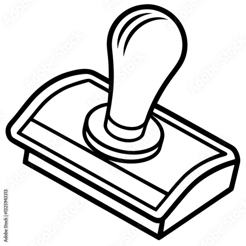 rubber stamp isolated