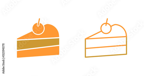 Cake Slice Icon Design