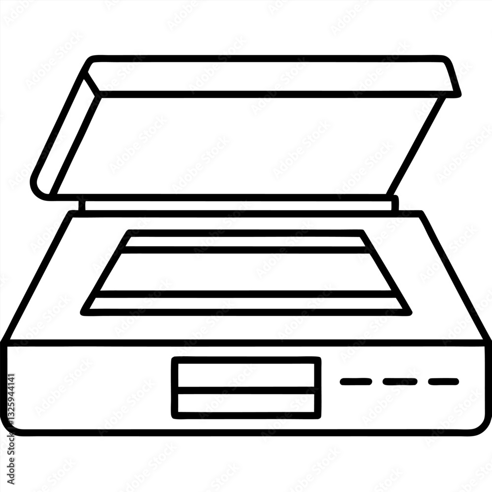 illustration of a printer with clipping path illustration of a printer with clipping path