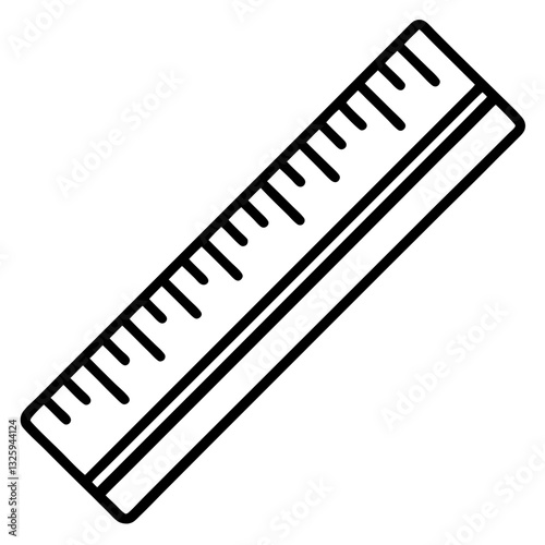 vector illustration of a ruler