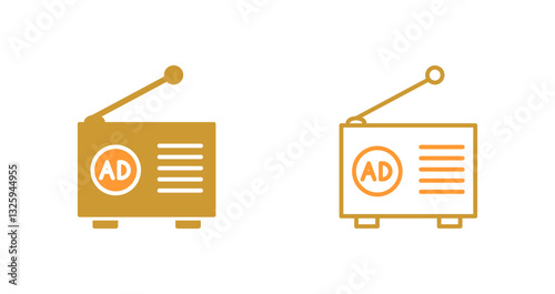 Radio Ad Icon Design