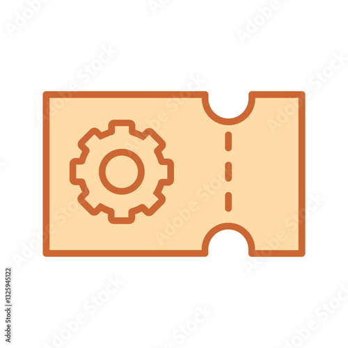Support Ticket Vector Icon