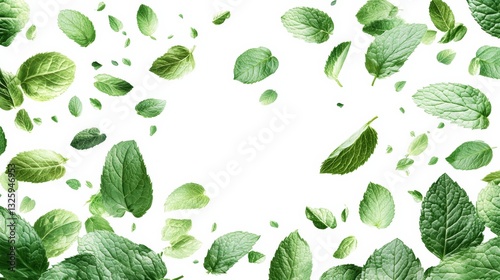 Mint leaves background