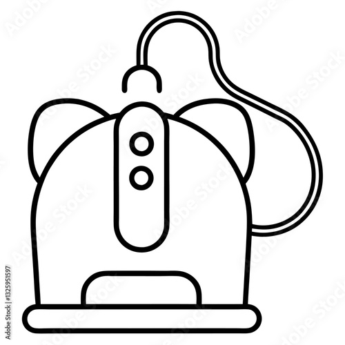 yin yang symbol with keyhole business mouse,