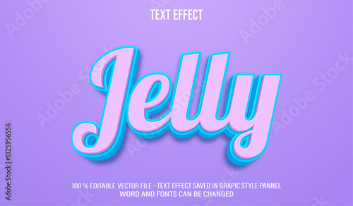 Jelly editable text effect style