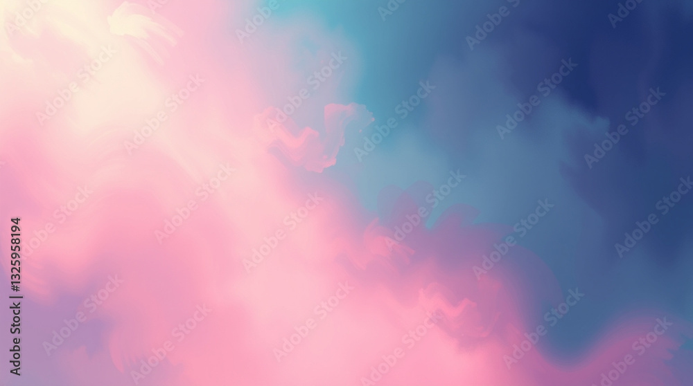 Fototapeta premium Gradient Background Abstract in Deep Purples, Fiery Reds, and Midnight Blues