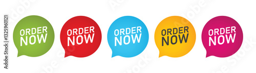 order now star vector icon set