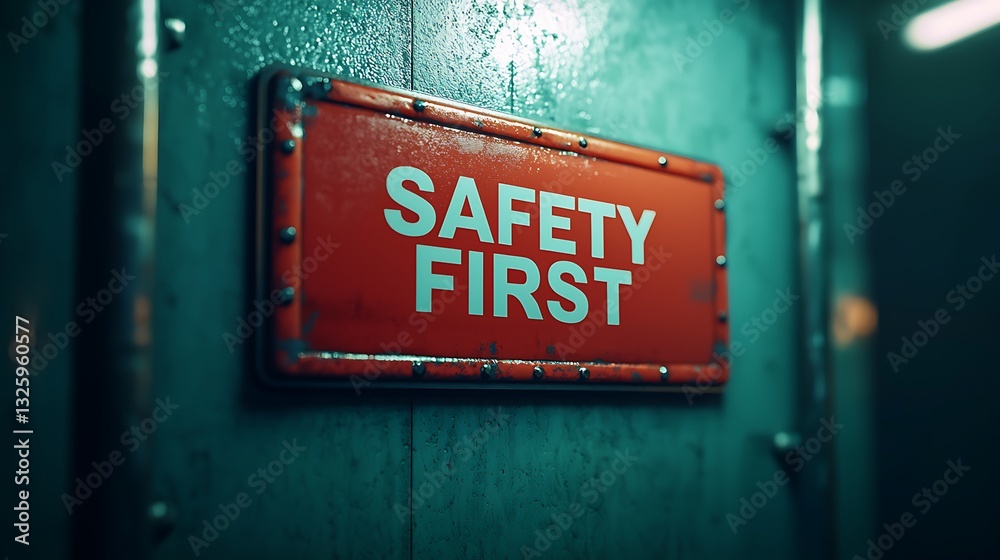 Fototapeta premium A vibrant sign reading 