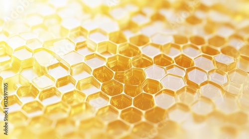 close up of honeycomb