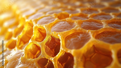 close up of honeycomb