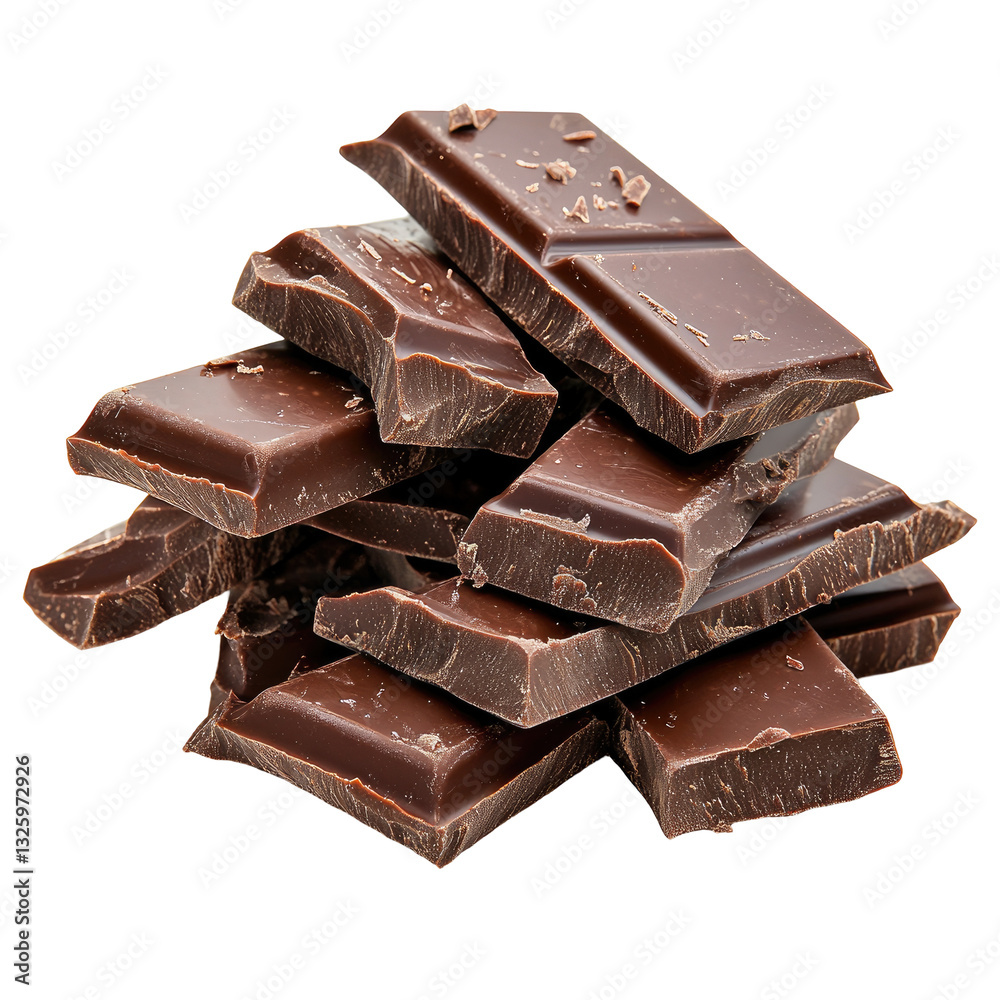 Dark chocolate stack Dark chocolate stack