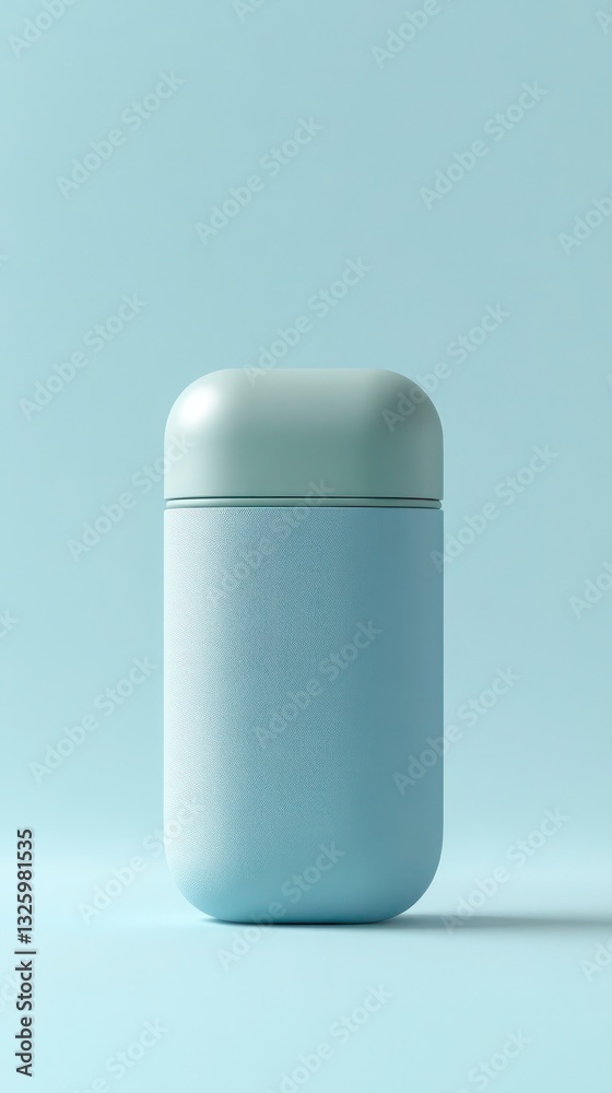 Weekly travel pill case mockup isolated on a soft periwinkle blue backdrop Weekly travel pill case mockup isolated on a soft periwinkle blue backdrop