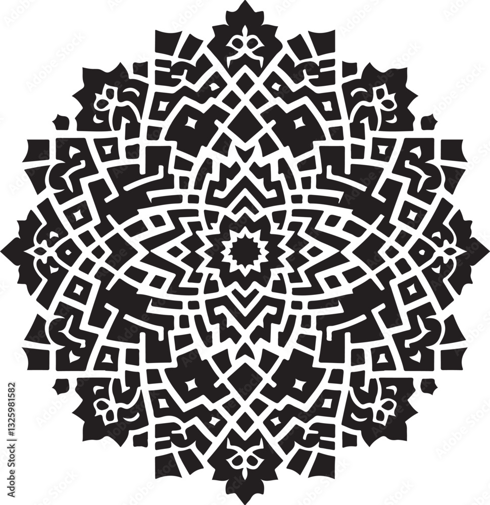Fototapeta premium Intricate Geometric Mandala Design