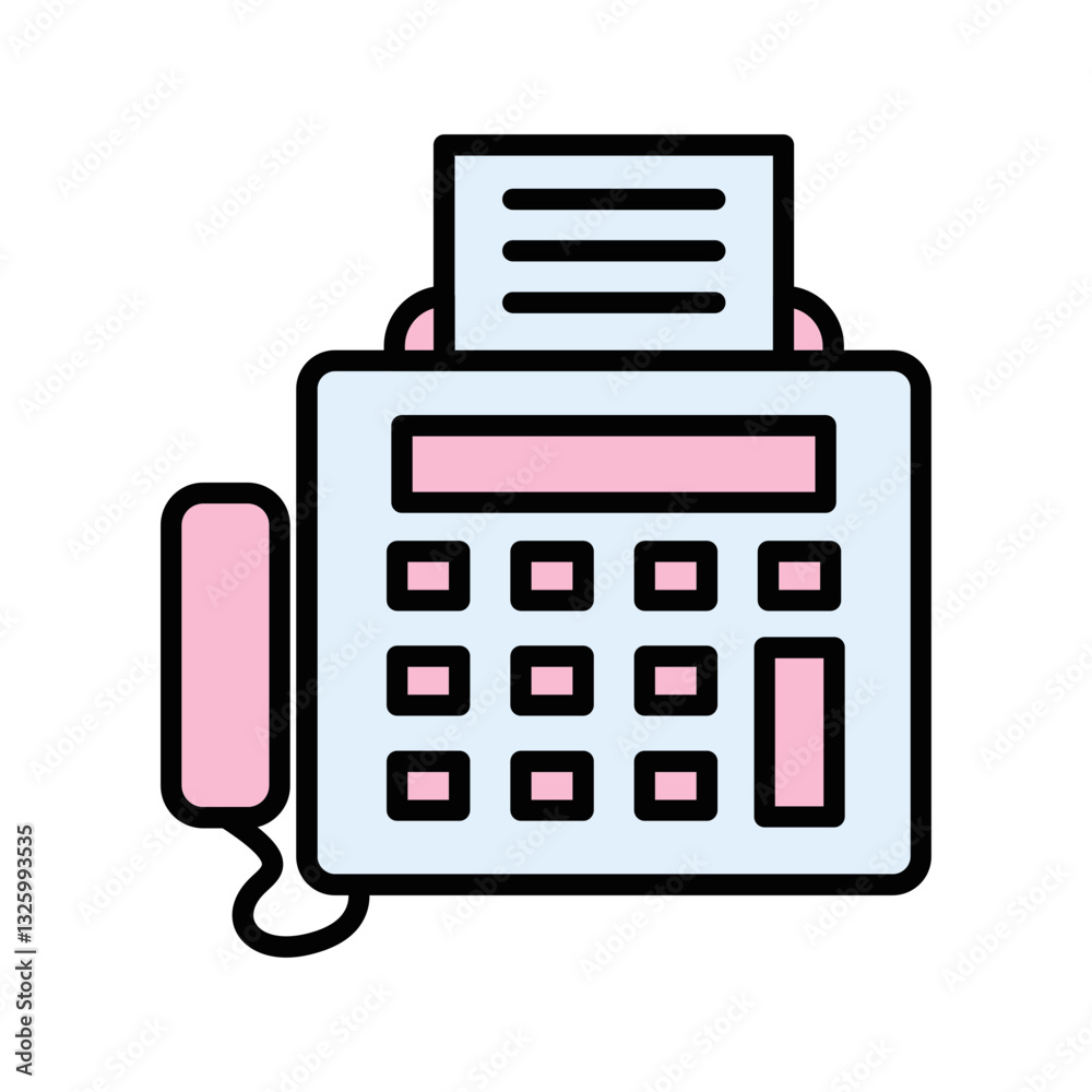 Fax Machine Vector Icon Fax Machine Vector Icon
