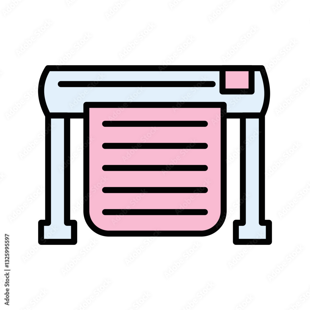 Large Format Printer Vector Icon