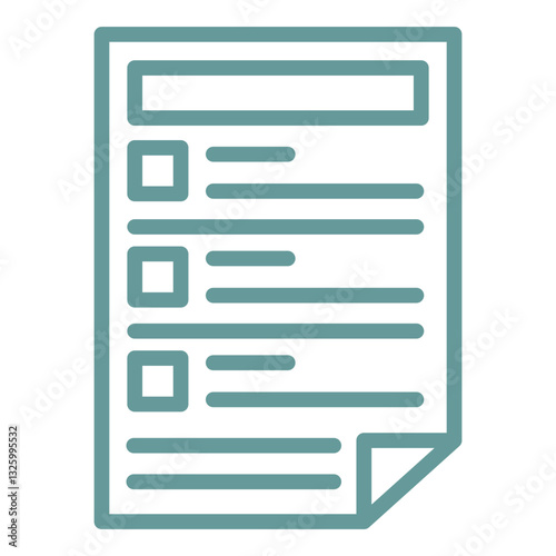 Vector Design Task List Icon Style