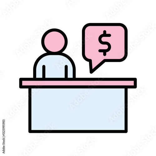 Fundraising Officer Vector Icon