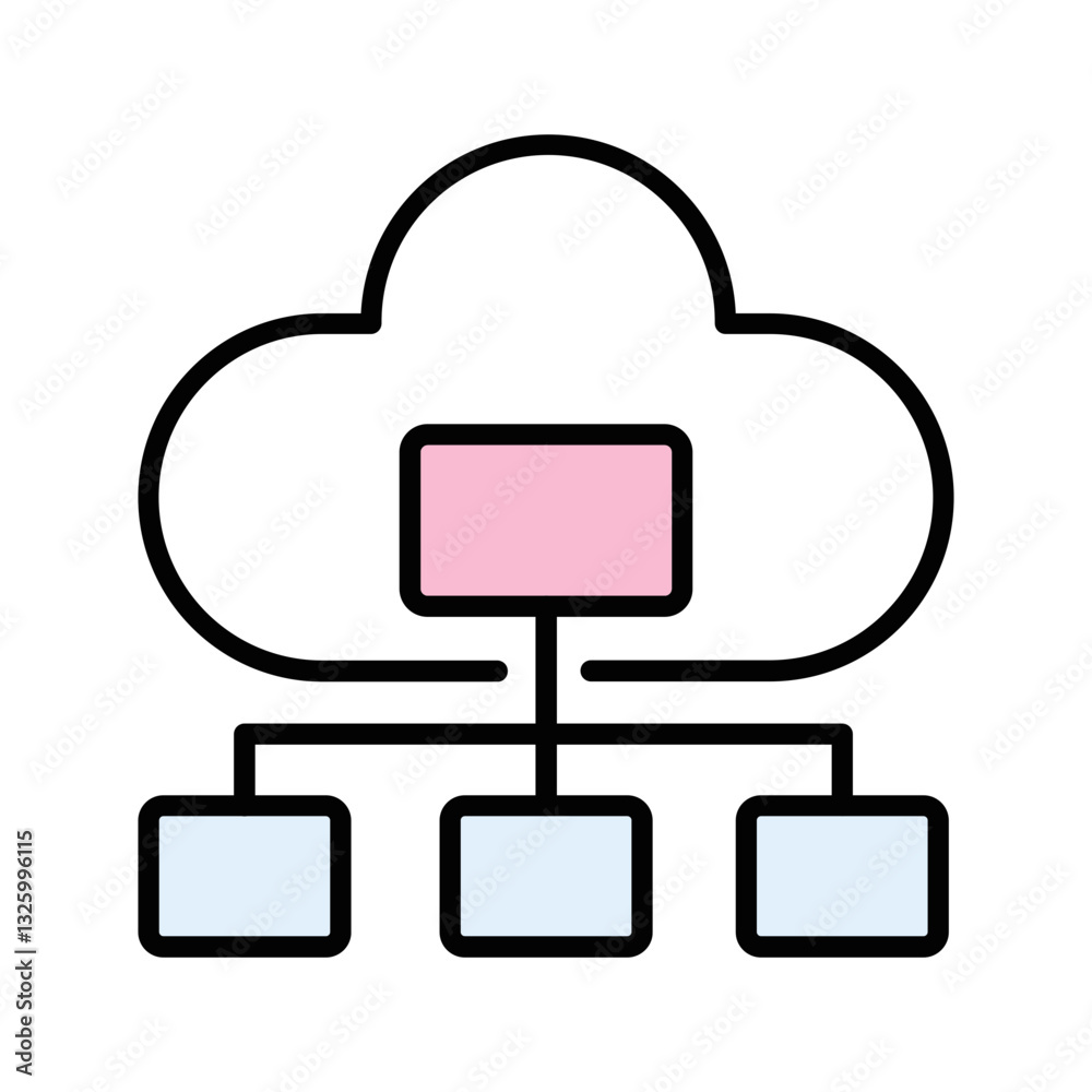 Cloud Governance Vector Icon Cloud Governance Vector Icon