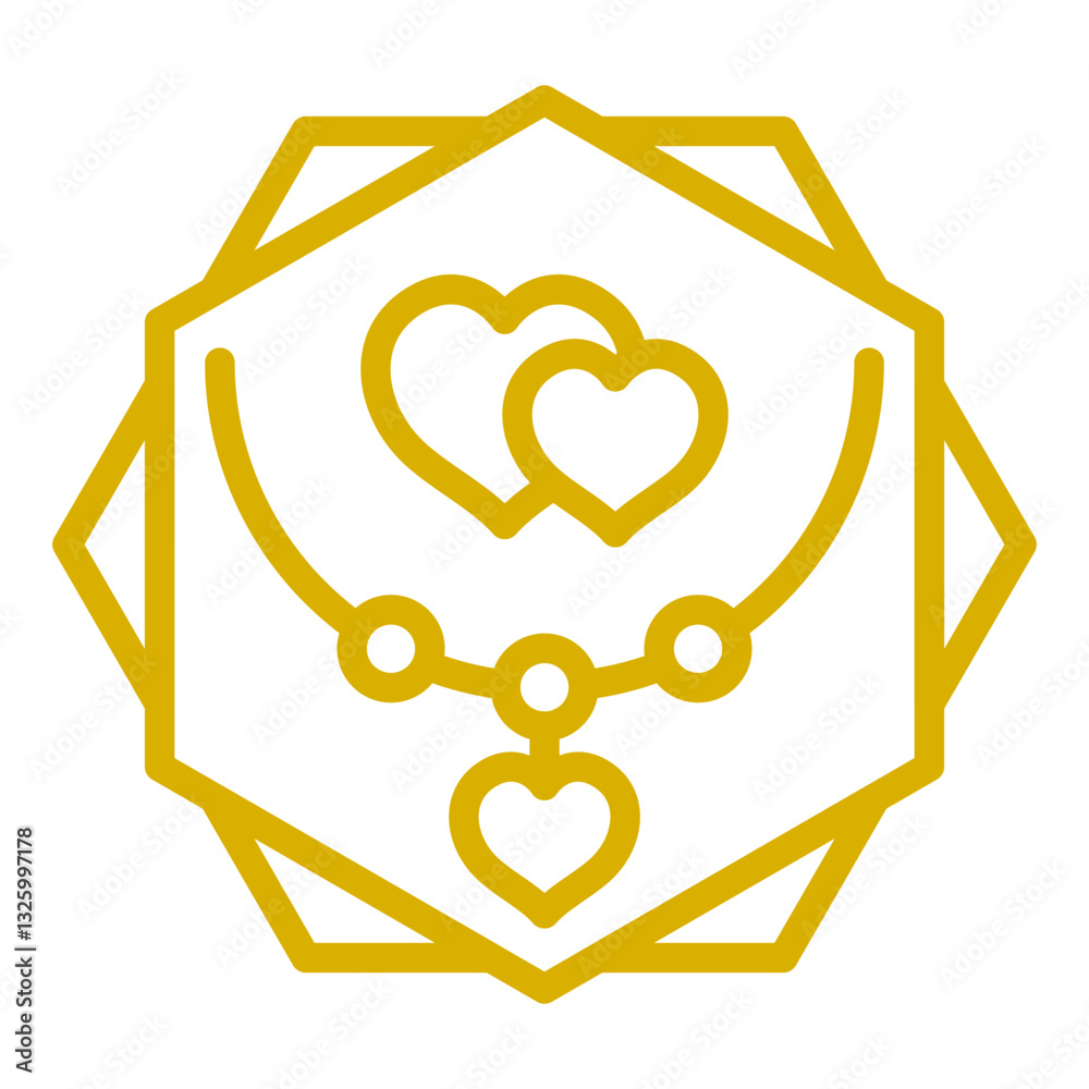 Vector Design Necklace Icon Style Vector Design Necklace Icon Style