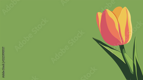 Stylized Tulip Illustration