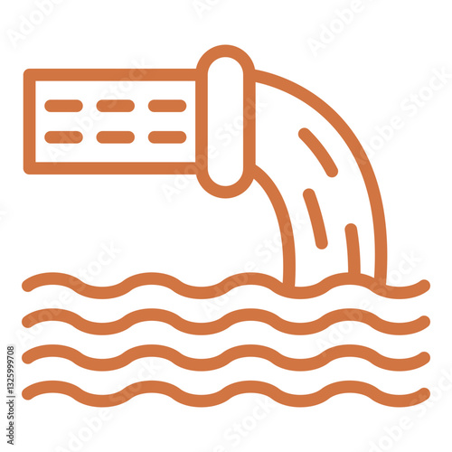 Vector Design Waste Water Icon Style