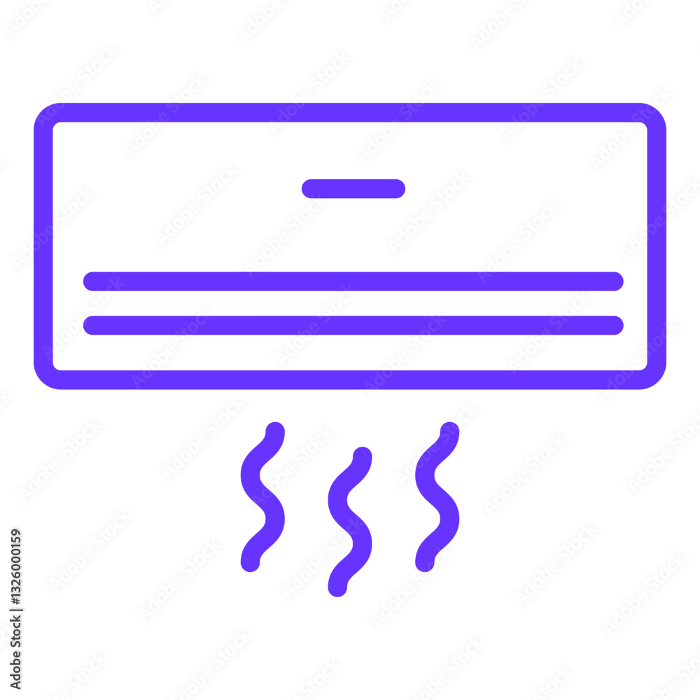 Vector Design Air Conditioner Icon Style Vector Design Air Conditioner Icon Style