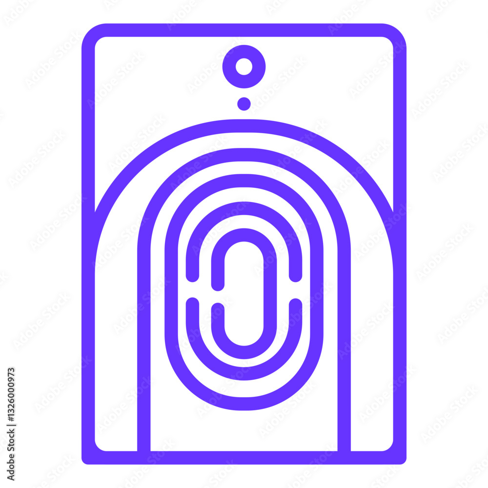 Vector Design Fingerprint Scanner Icon Style Vector Design Fingerprint Scanner Icon Style