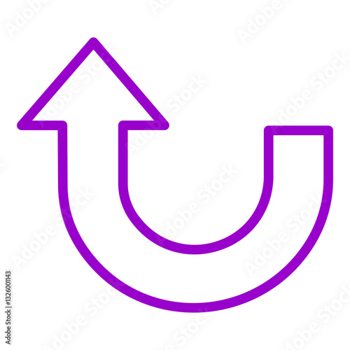 Vector Design Turn Up Icon Style