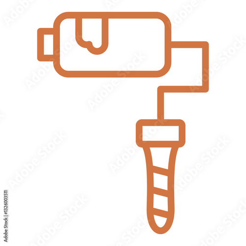 Paint Roller Vector Design Icon Style