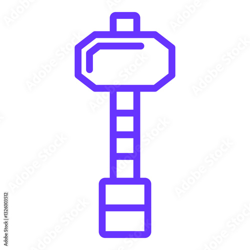 Sledgehammer Vector Design Icon Style