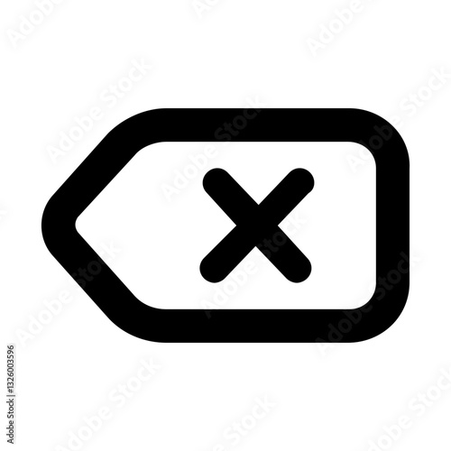 abstract back Shape line icon 