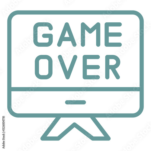 Game Over Vector Design Icon Style